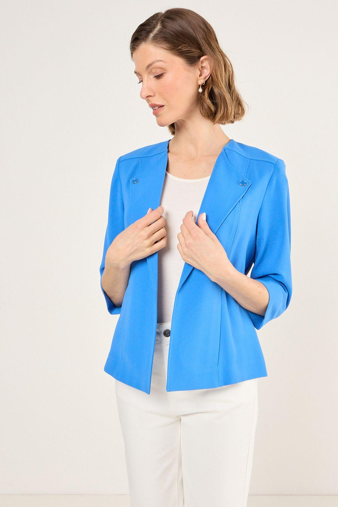 Blazer Liso Azul Ma Griffe 16002225006134-0