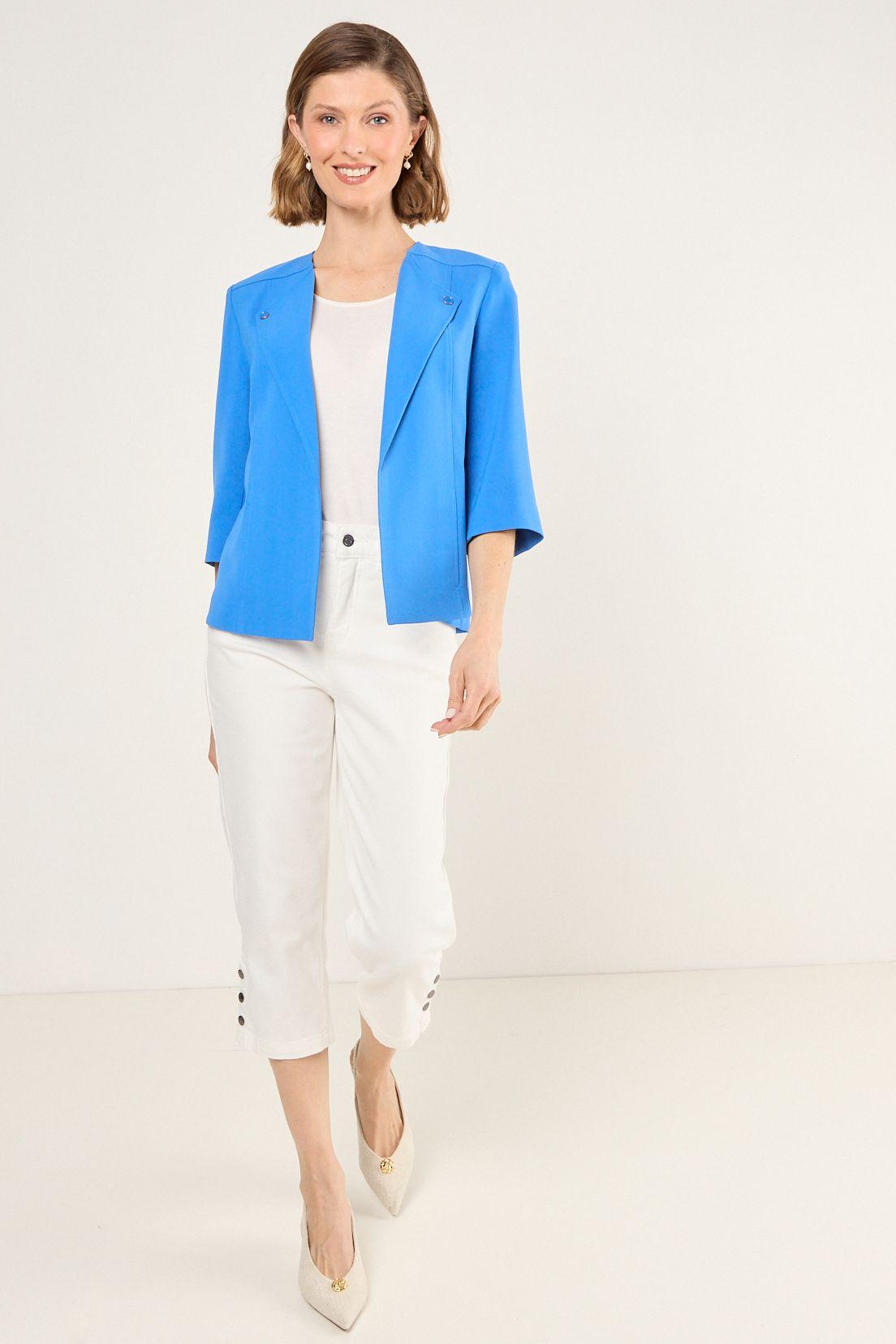 Blazer Liso Azul Ma Griffe 16002225006134-3