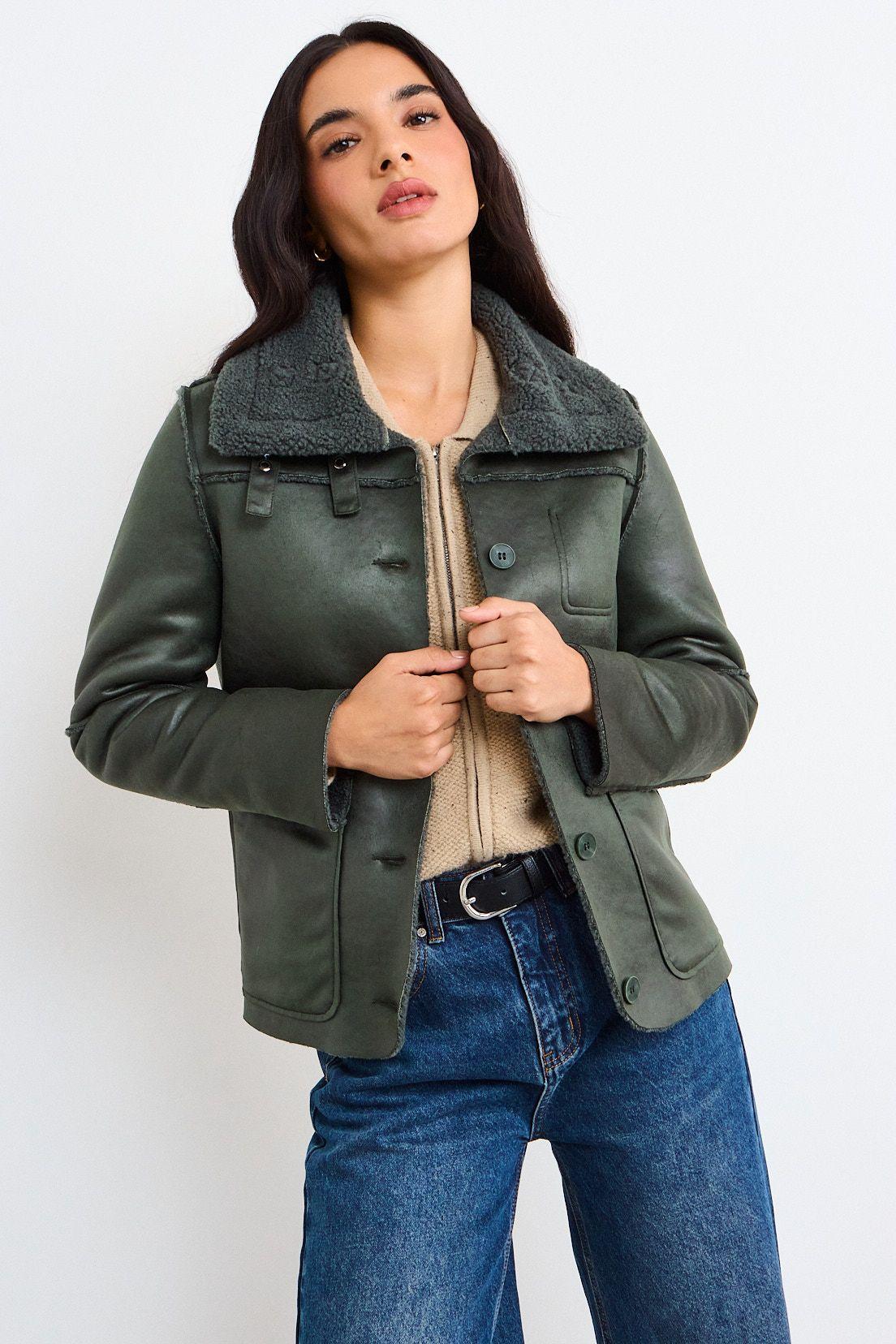 Chaqueta Lisa Verde iO 17520126008217-0