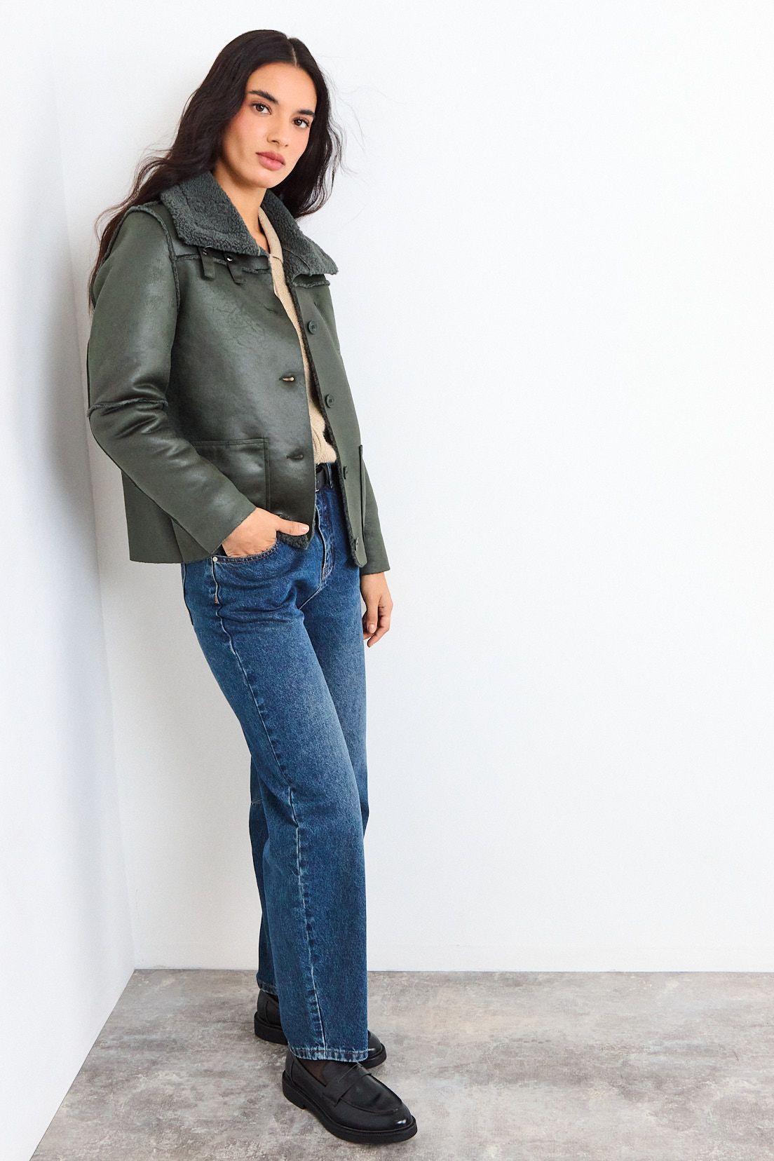 Chaqueta Lisa Verde iO 17520126008217-3