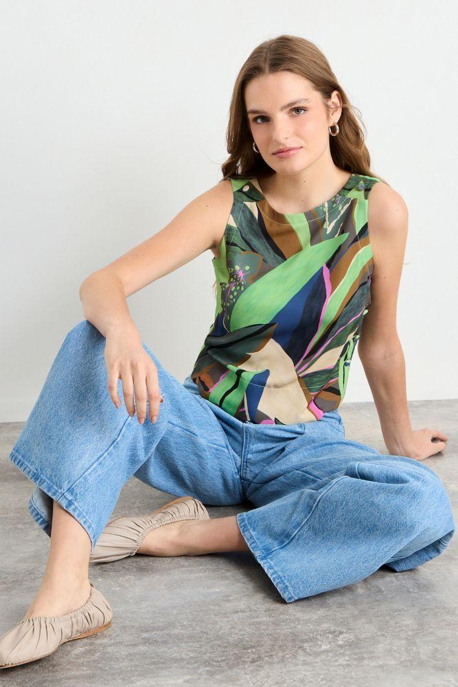 Blusa Fantasia Verde iO 14120225058217-3