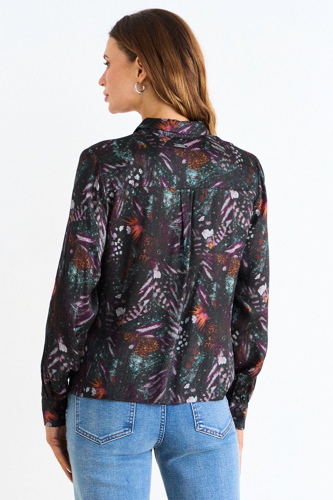 Blusa Fantasia Manga Larga Azul Ash 14107126007104-2