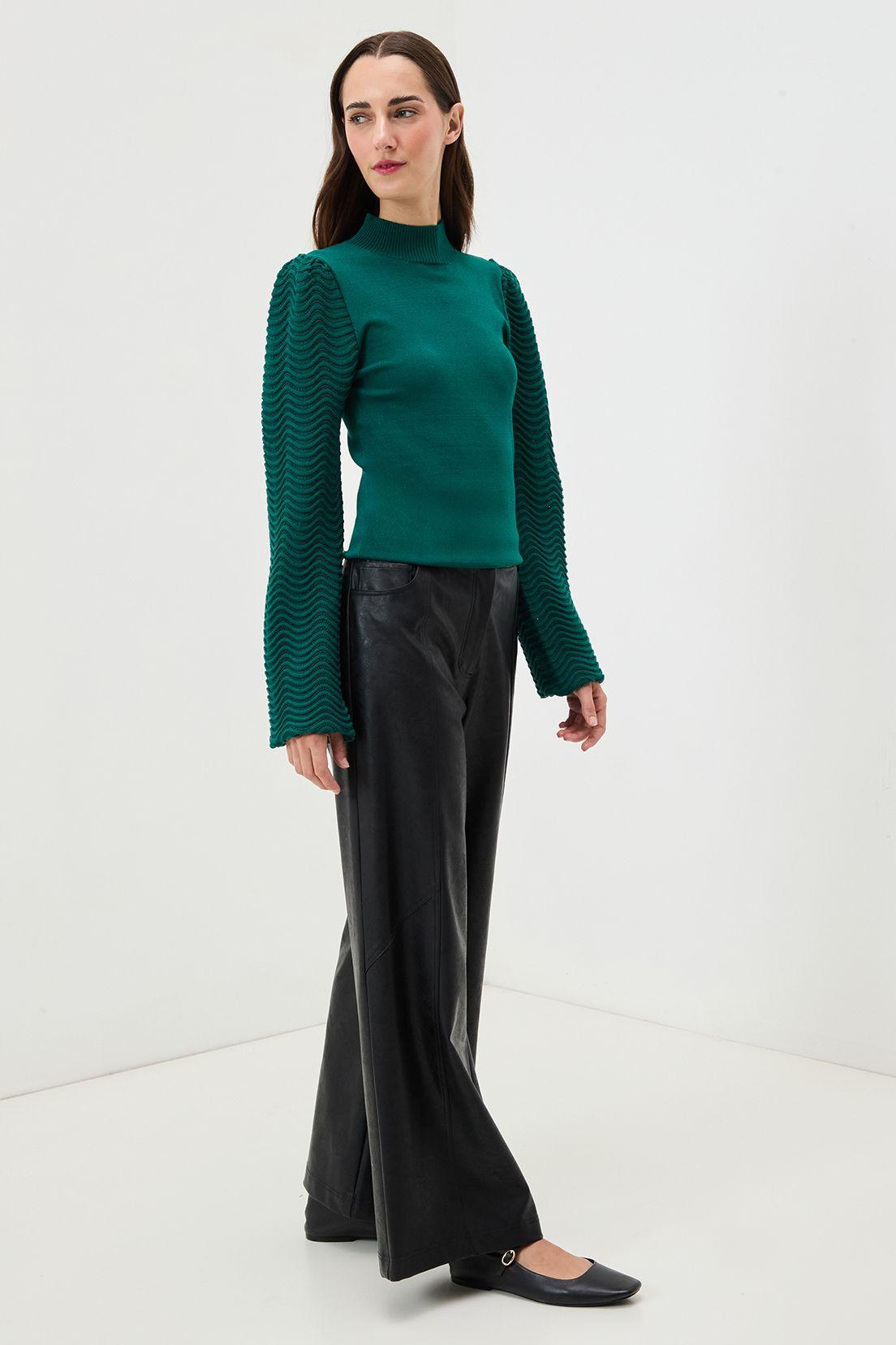 Sweater Liso Verde 18120125014107-3