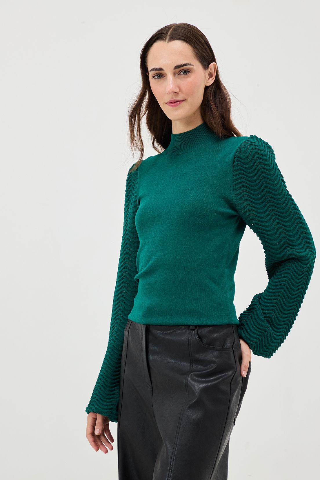 Sweater Liso Verde 18120125014107-4