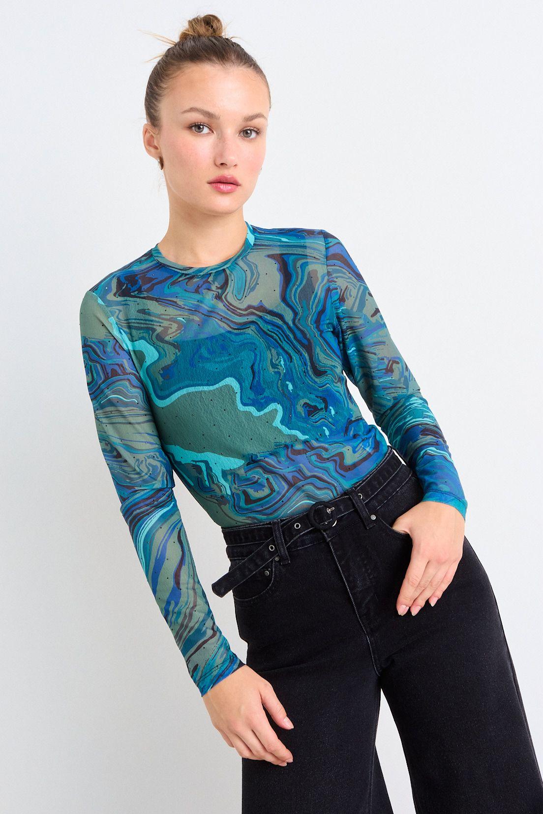 Polera Fantasia Verde Oliva iO 14320126007107-0