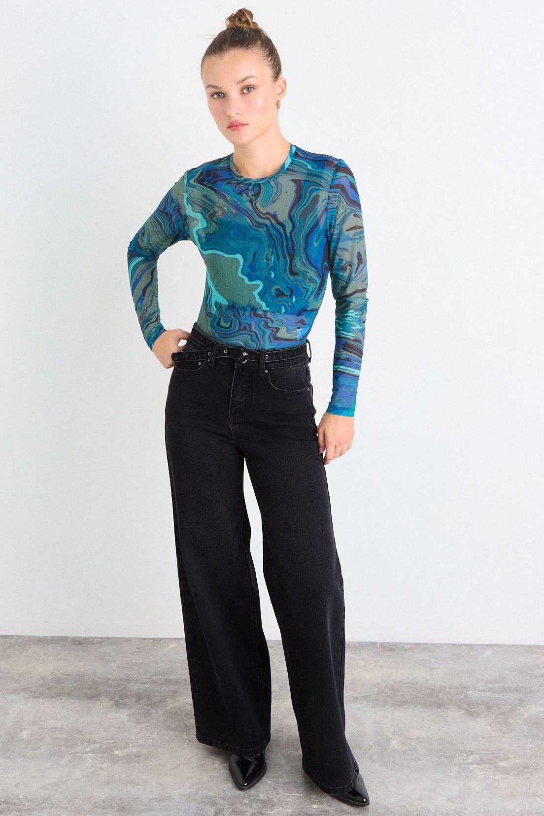 Polera Fantasia Verde Oliva iO 14320126007107-3