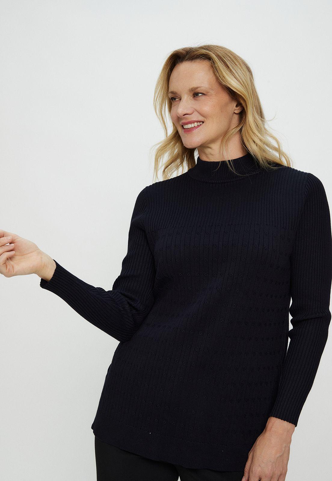 Sweater Liso Azul Ma Griffe 18102124008104-2