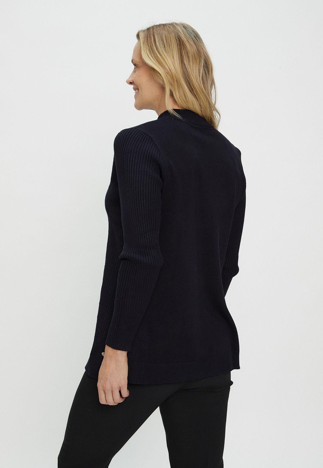 Sweater Liso Azul Ma Griffe 18102124008104-3