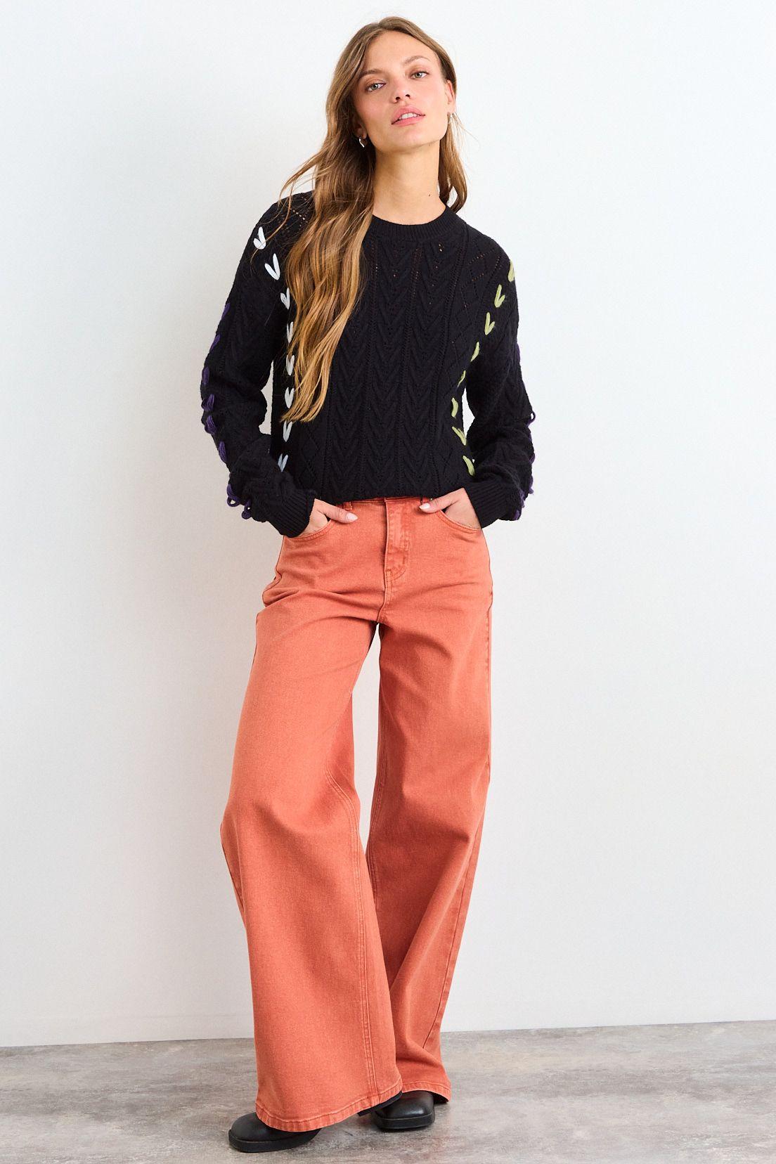 Sweater Liso Negro iO 18120126008102-4