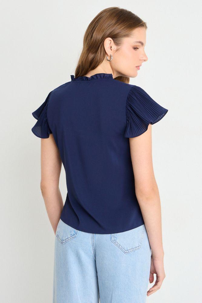 Blusa Manga Corta Azul iO 14020225010104-2