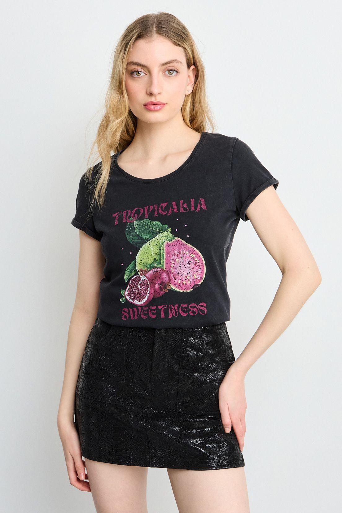 Polera Manga Corta Negro iO 14620225004102-1