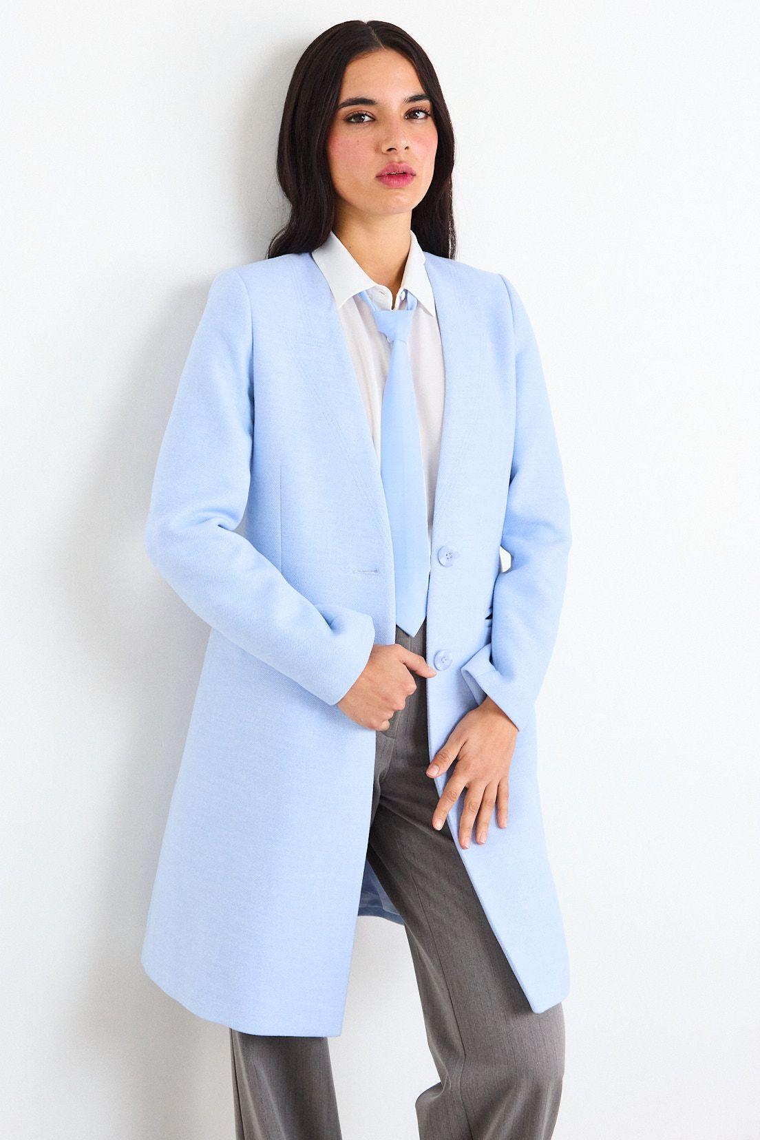 Chaqueton Liso Celeste iO 17220226001110-0