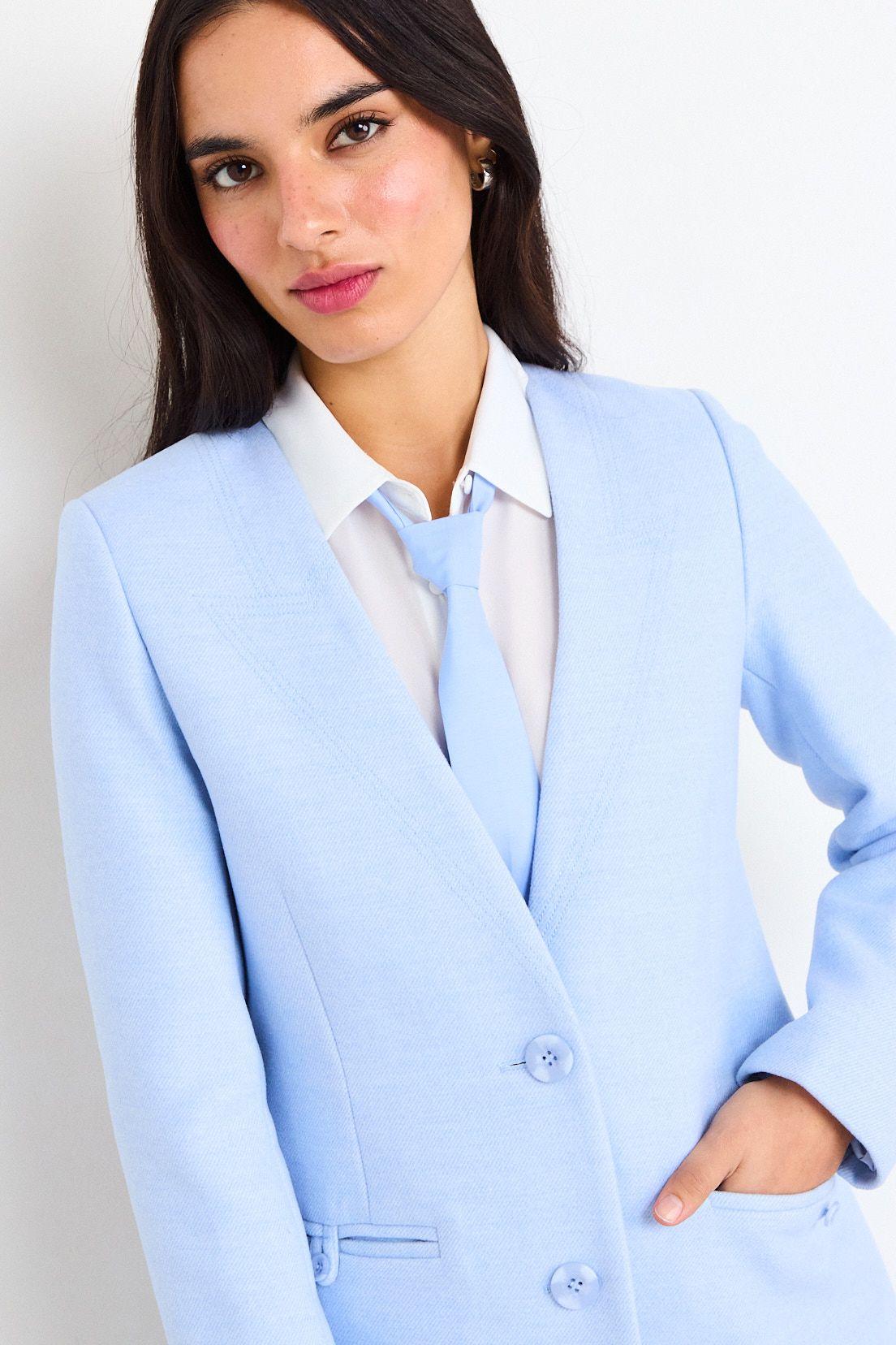 Chaqueton Liso Celeste iO 17220226001110-1