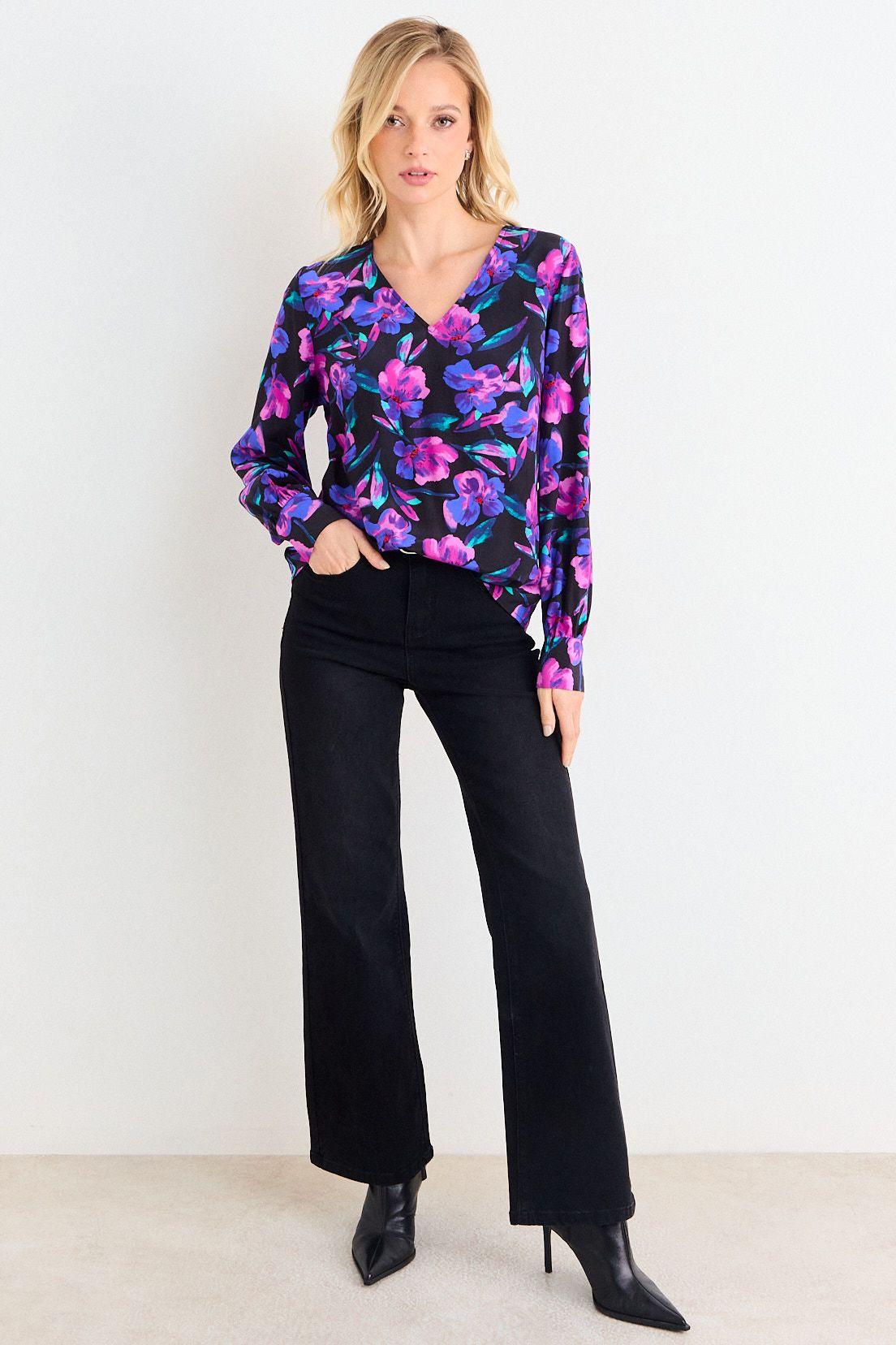 Blusa Estampada Negra Ash 14107126057217-3