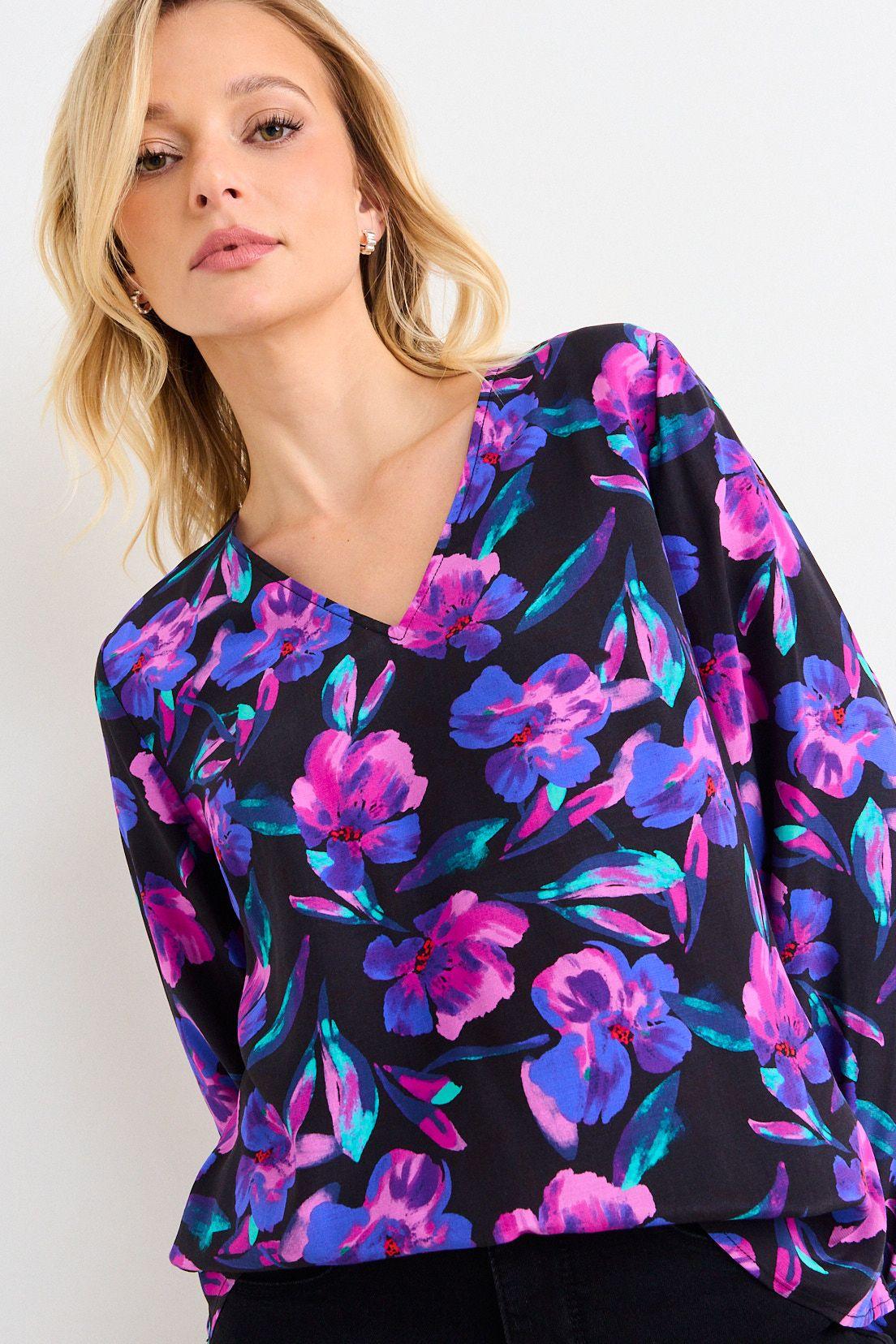 Blusa Estampada Negra Ash 14107126057217-0