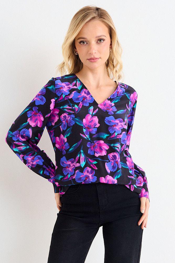 Blusa Estampada Negra Ash 14107126057217-1