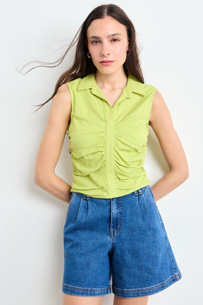 Blusa Lisa Verde iO 14020225016217-0