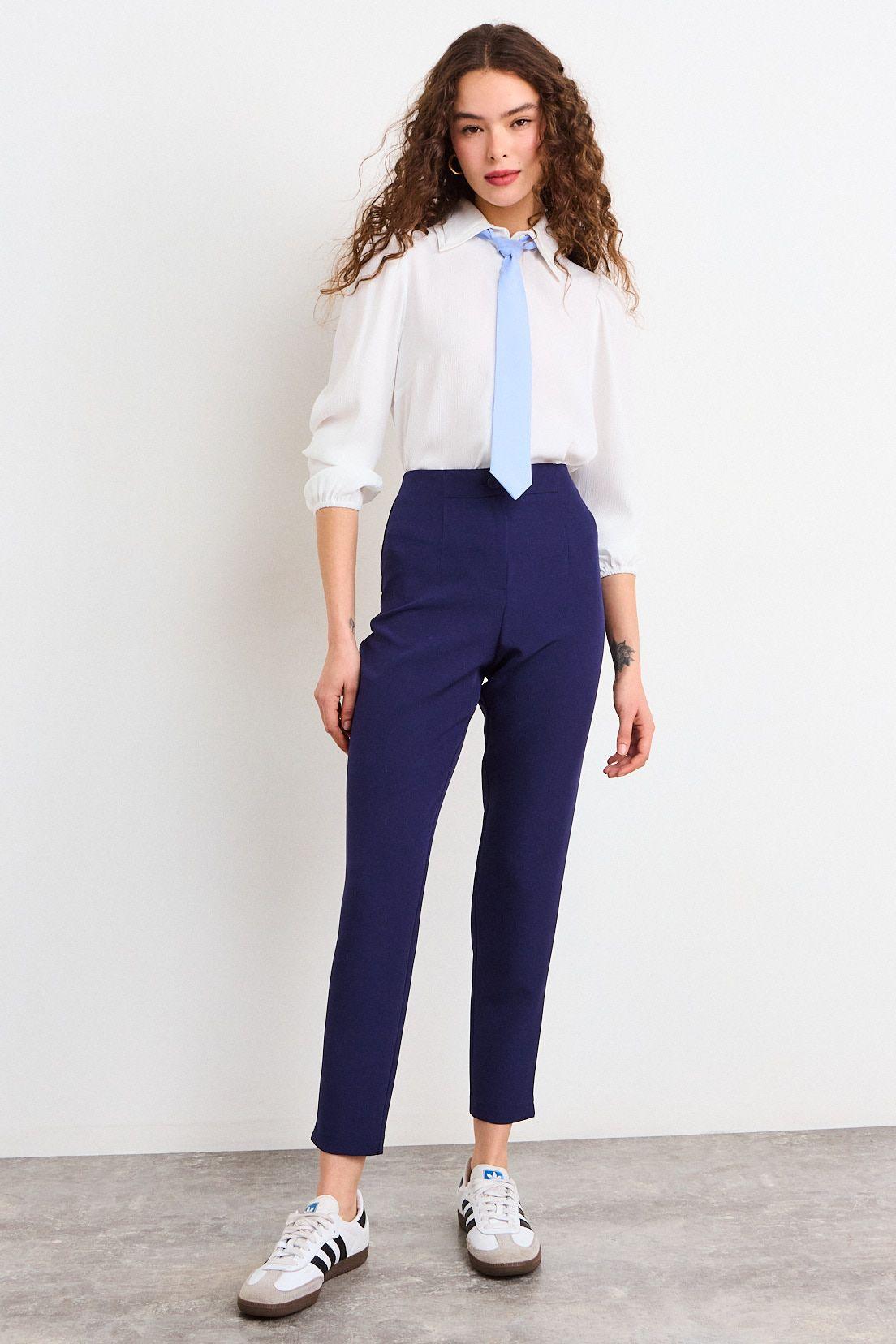 Pantalon Liso Azul iO 11020226052104-0