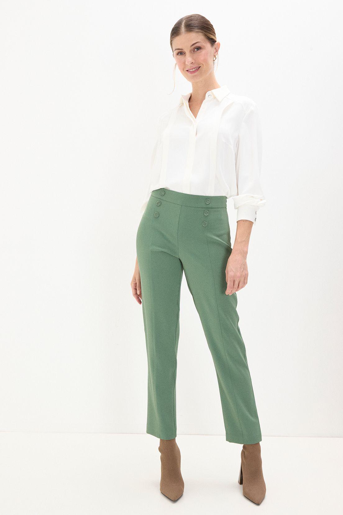 Pantalon Liso Verde Oliva 11004125011107-0