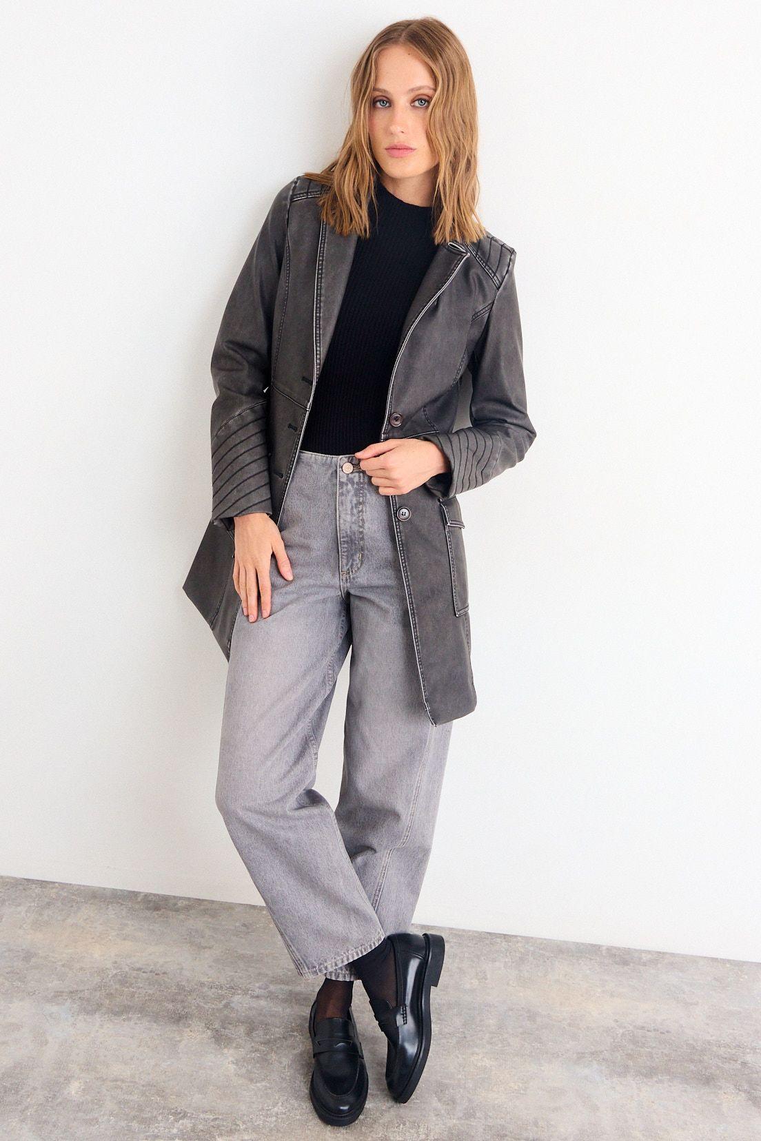 Trench Liso Negro iO 17420126007102-3