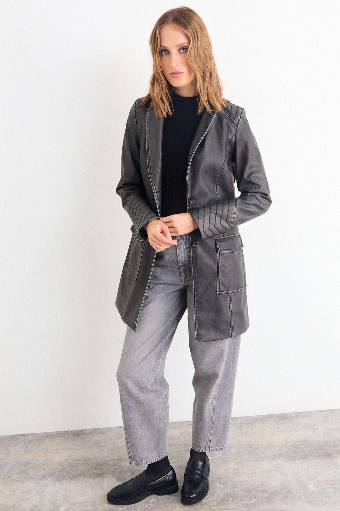 Trench Liso Negro iO 17420126007102-4