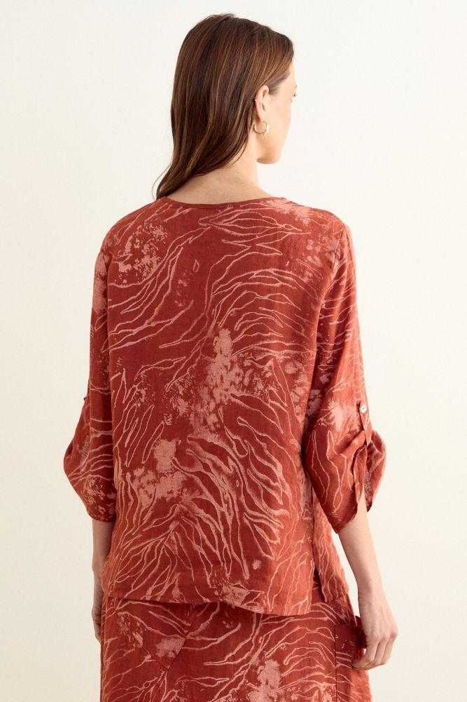 Blusa Fantasia Naranjo Ma Griffe 14102225303114-2