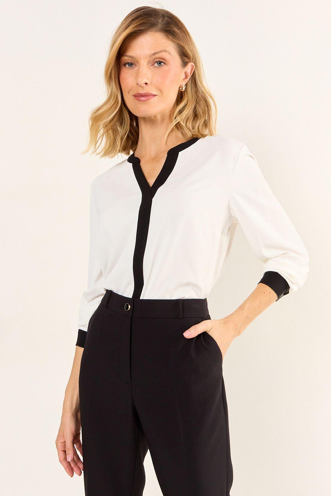 Blusa Lisa Crudo Ma Griffe 14002126065105-0