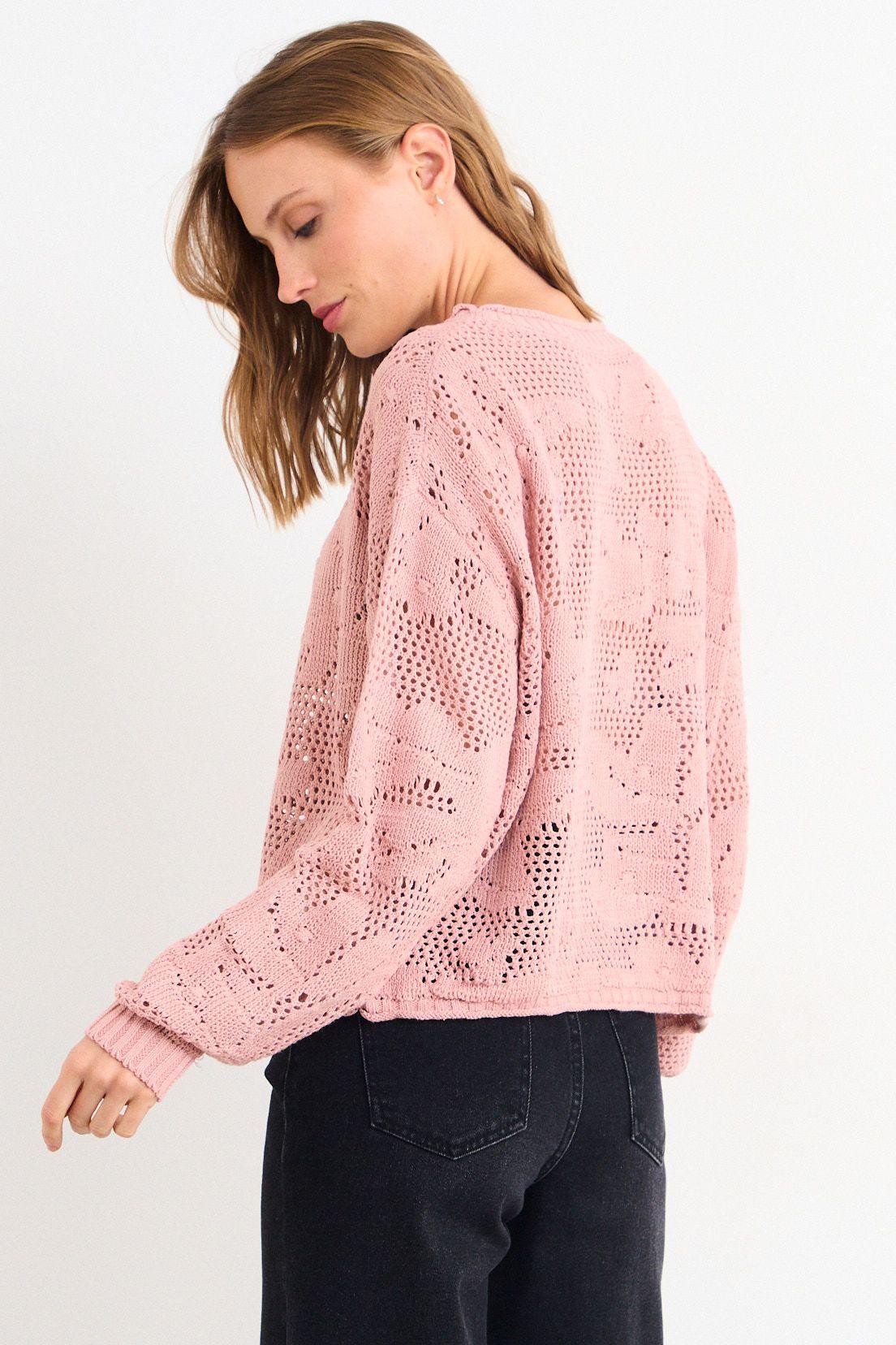Sweater Liso Rosa iO 18104225080123-2