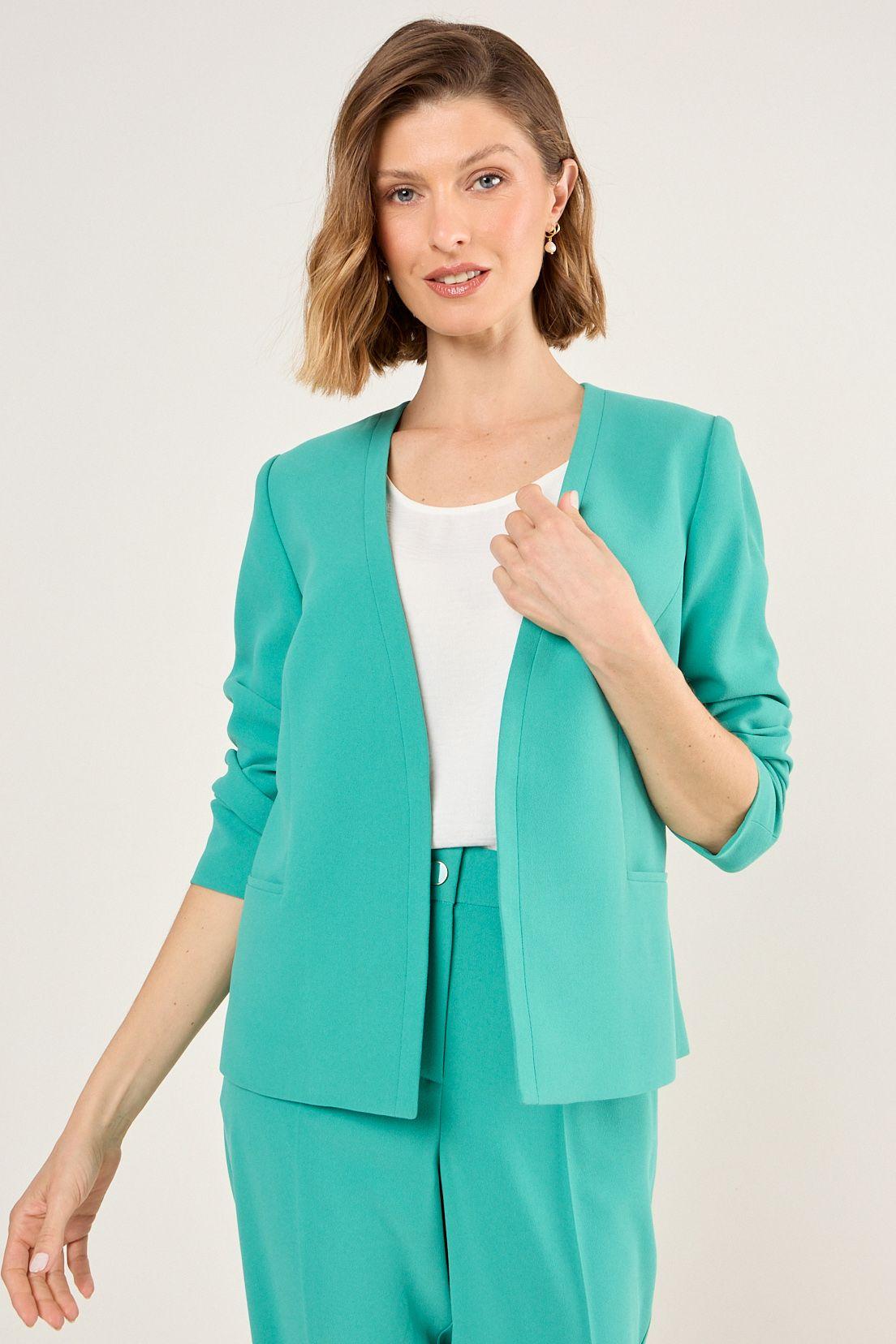 Blazer Sin Solapa Verde Ma Griffe 16002225059217-0