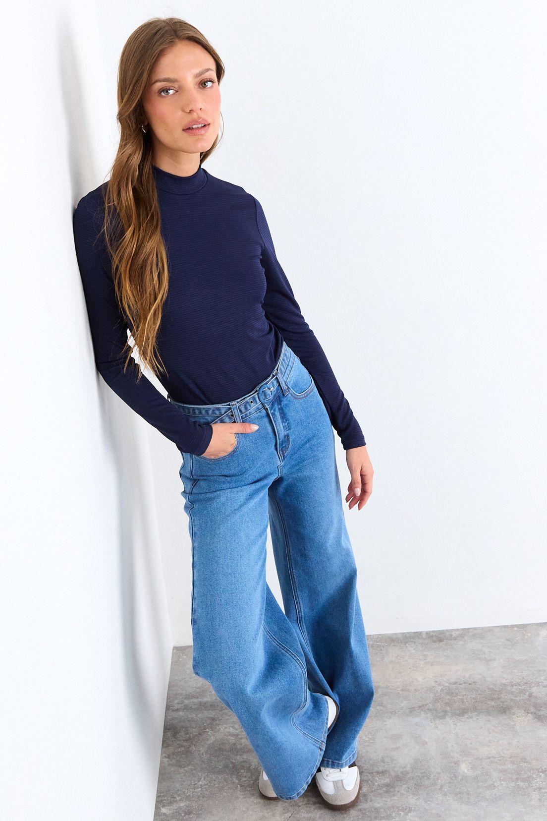 Polera Lisa Azul iO 14220126007104-3