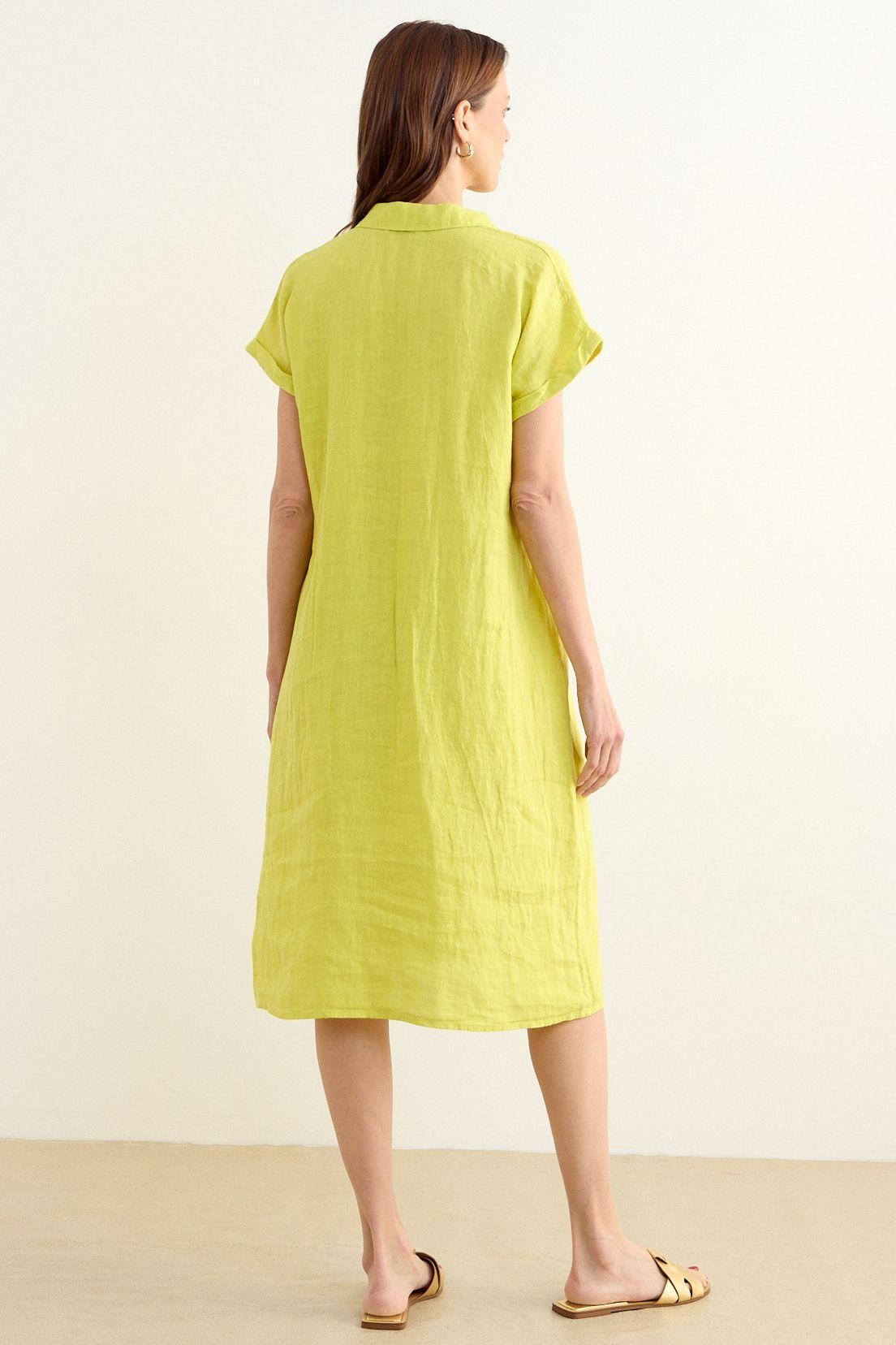 Vestido Liso Verde Pistacho Ma Griffe 13002225301137-3