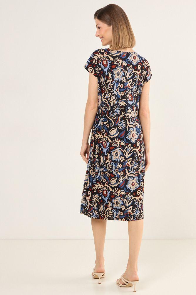 Vestido Escote En V Azul Ma Griffe 13102225013104-4