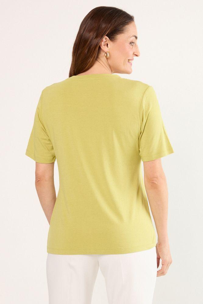 Polera Manga Corta Verde Ma Griffe 14202225009137-1