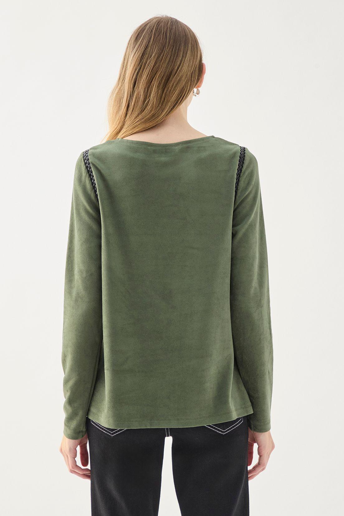 Polera Manga Larga Lisa verde musgo 14207125056107-3