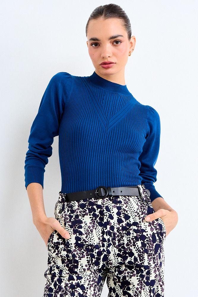 Sweater Liso Azul iO 18120126005104-0