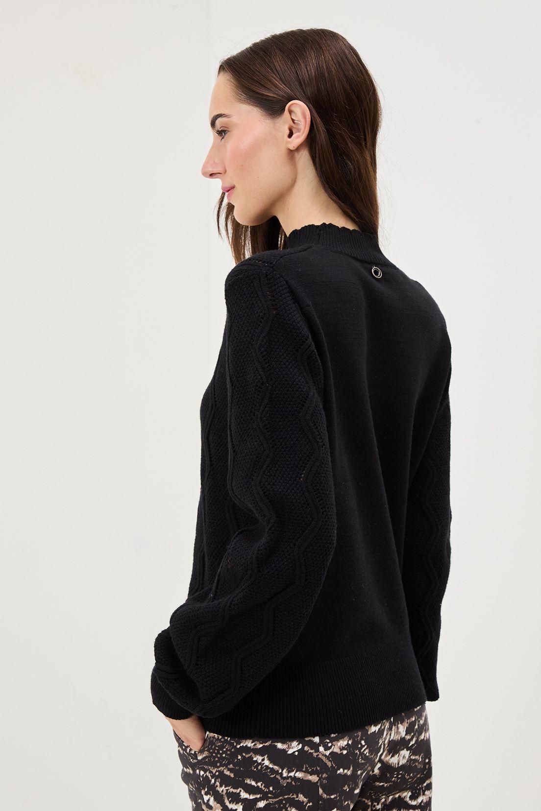 Sweater Liso Negro 18120125017102-2