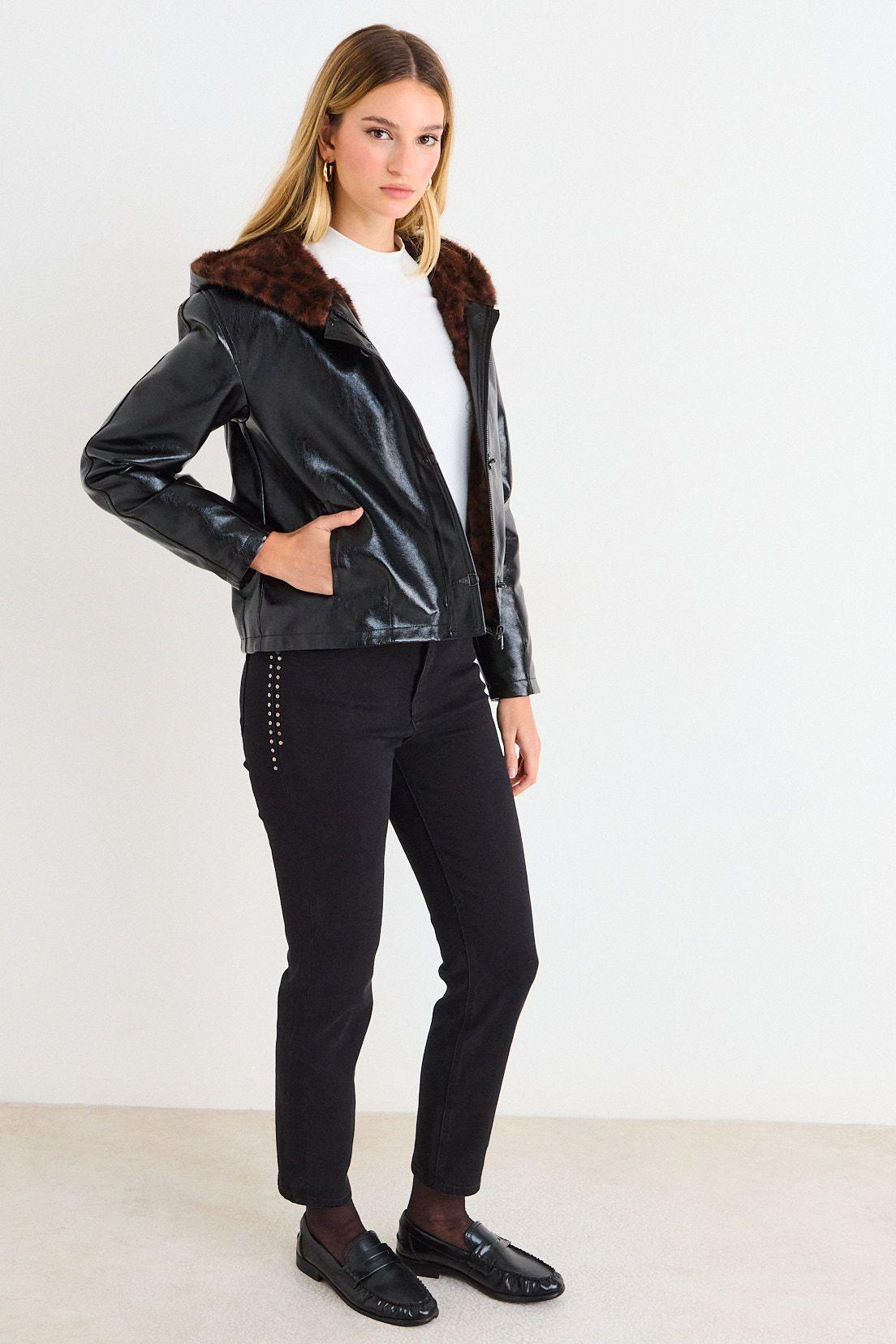 Chaqueta De Pu Negro Ash 17507226093102-4