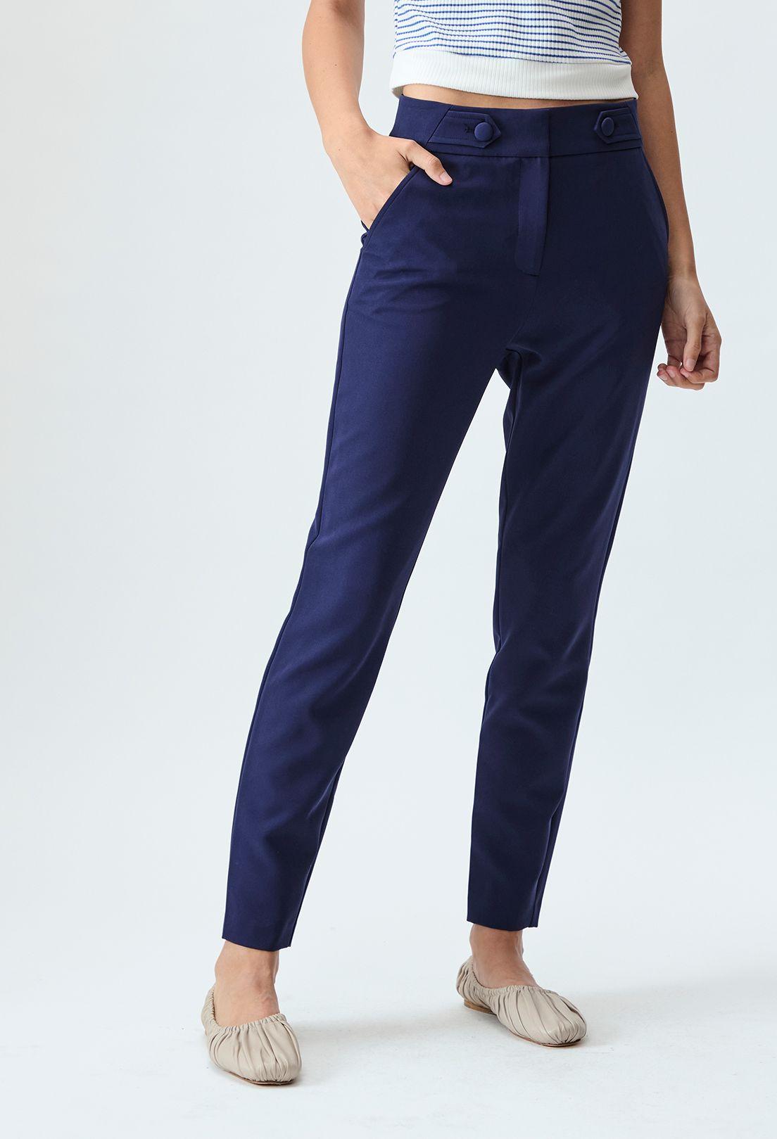 Pantalon Liso Azul iO 11020125005104-1