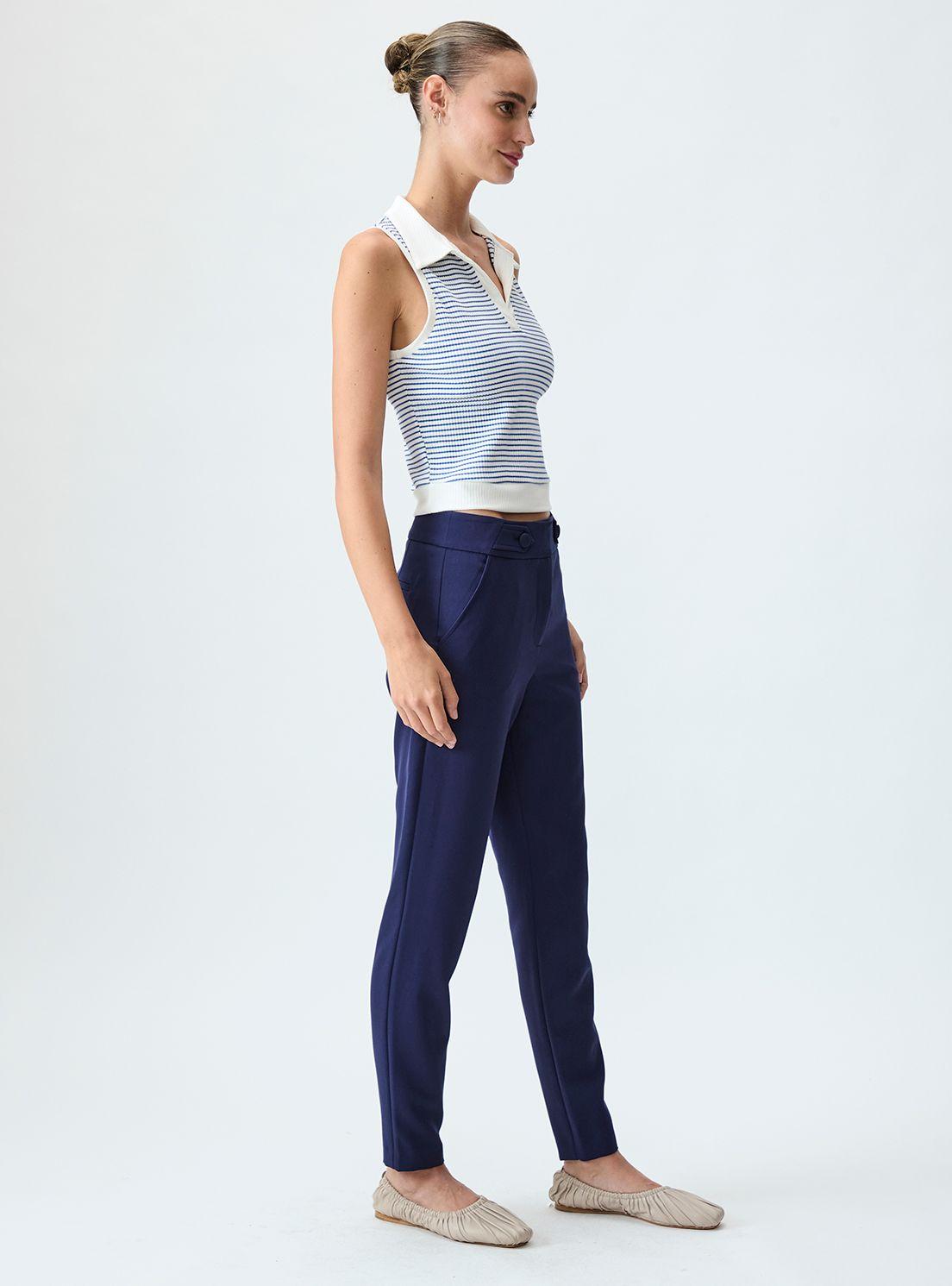 Pantalon Liso Azul iO 11020125005104-3