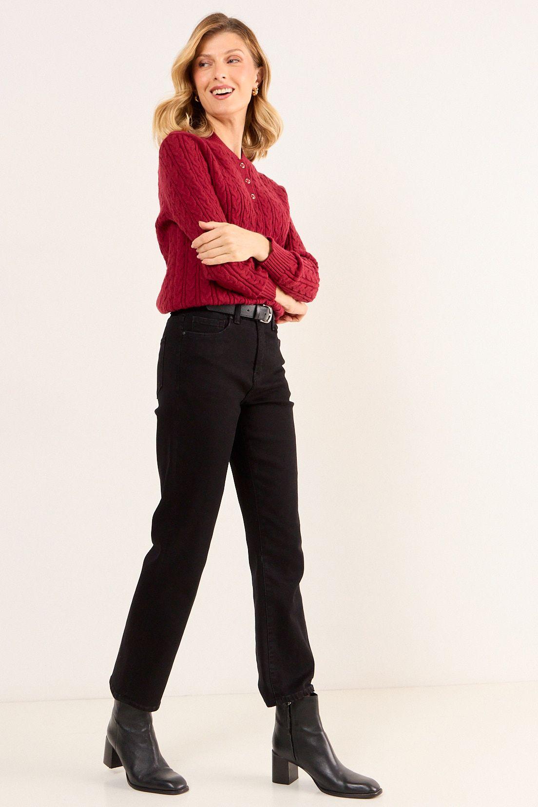 Sweater Liso Burdeos Ma Griffe 18102126056112-2