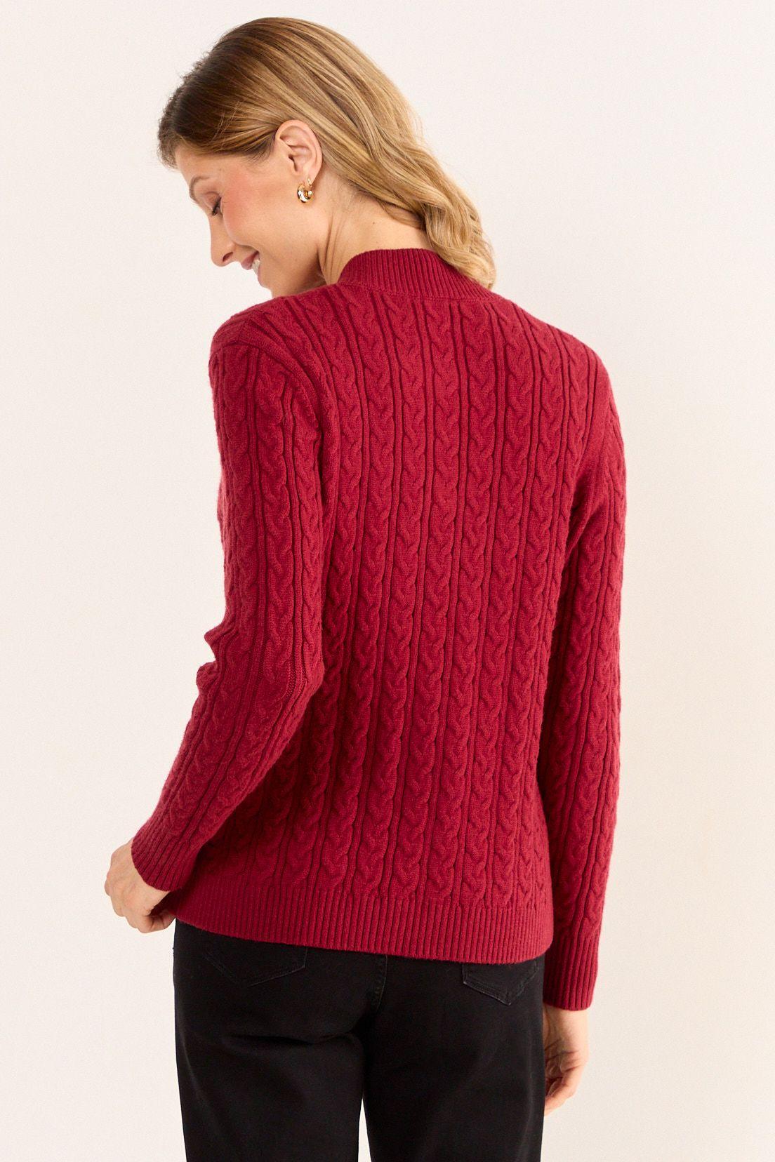 Sweater Liso Burdeos Ma Griffe 18102126056112-3