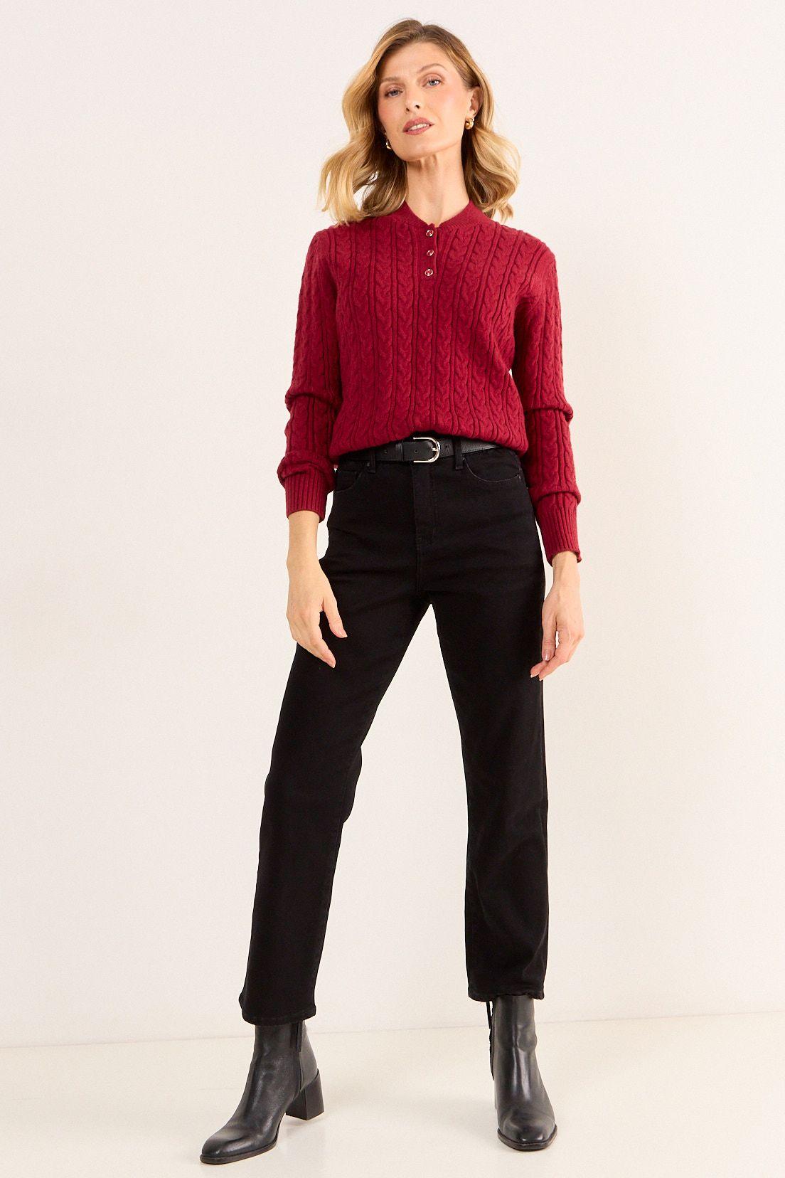 Sweater Liso Burdeos Ma Griffe 18102126056112-3