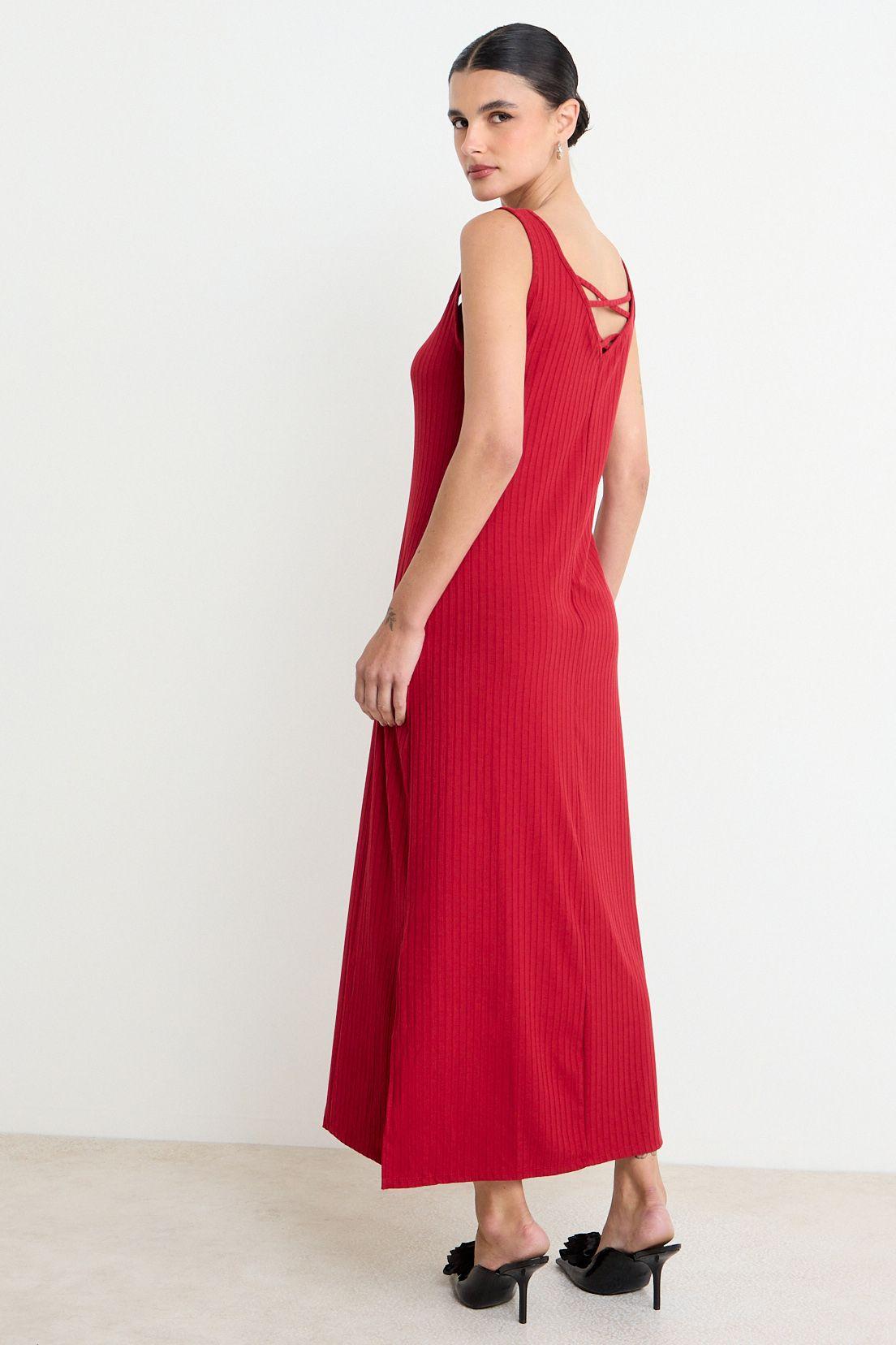 Vestido Liso Rojo Ash 13404225070103-3