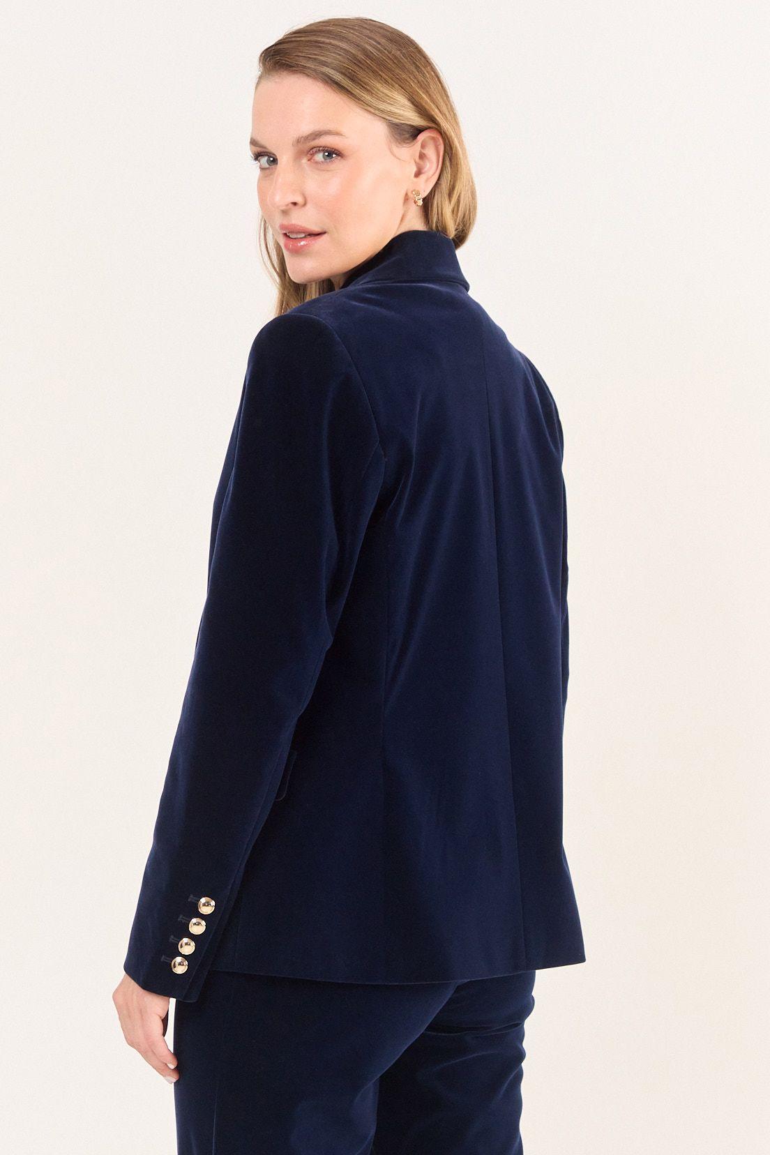 Blazer Terciopelo Azul Ma Griffe 16002126056104-3