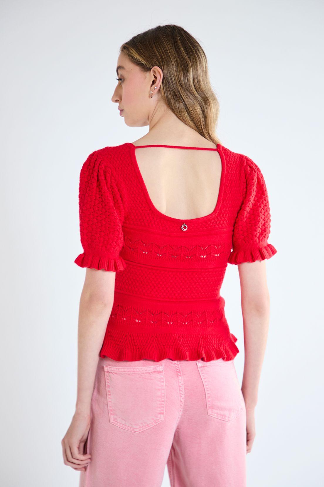 Polera Lisa Rojo iO 18120125001103-4
