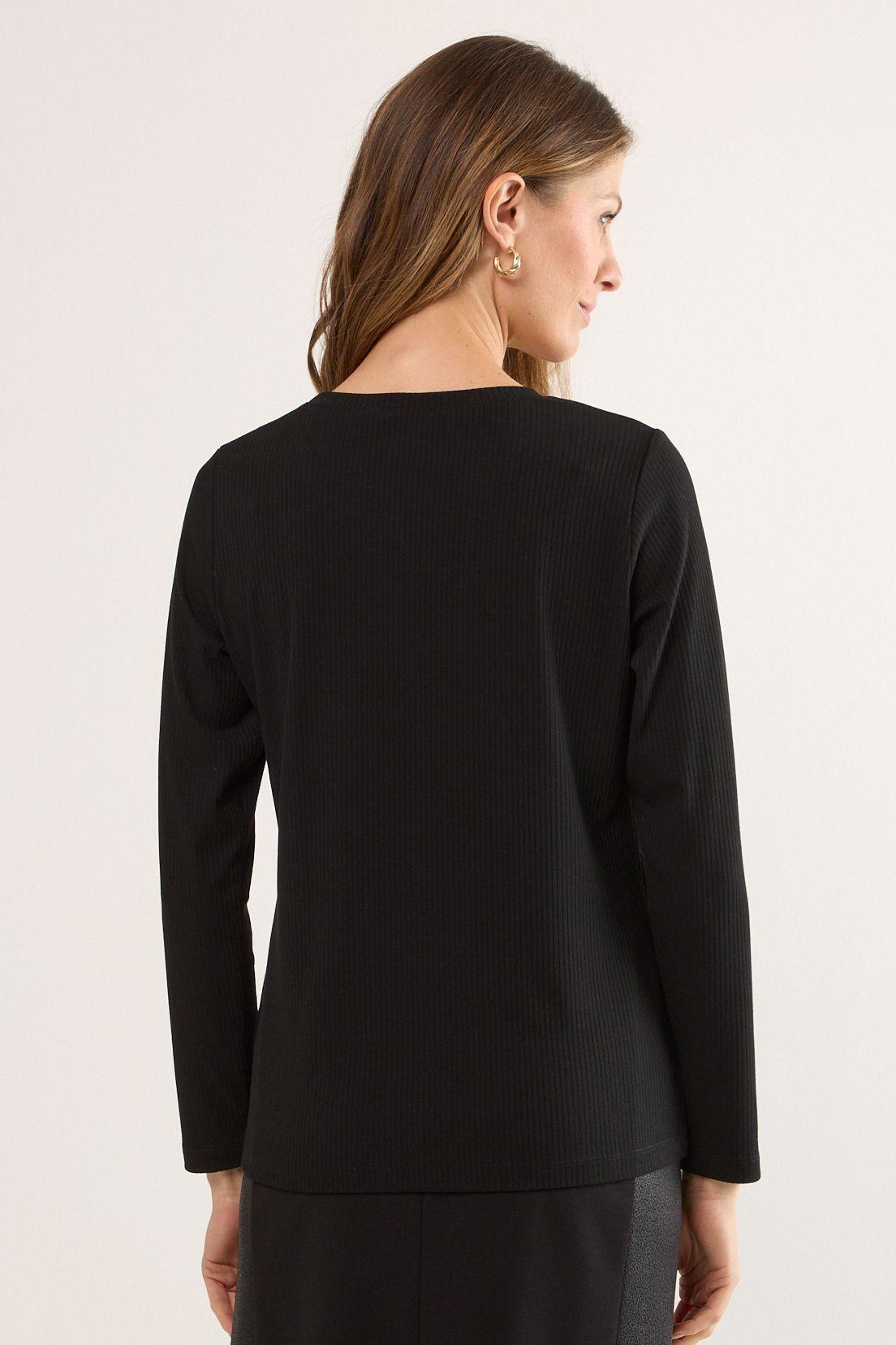 Polera Manga Larga Negro Ma Griffe 14202225001102-3