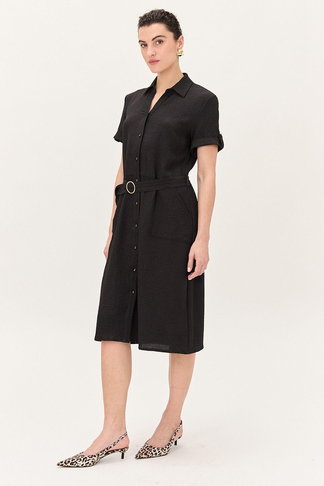 Vestido Camisero Negro Ma Griffe 13002224003102-1