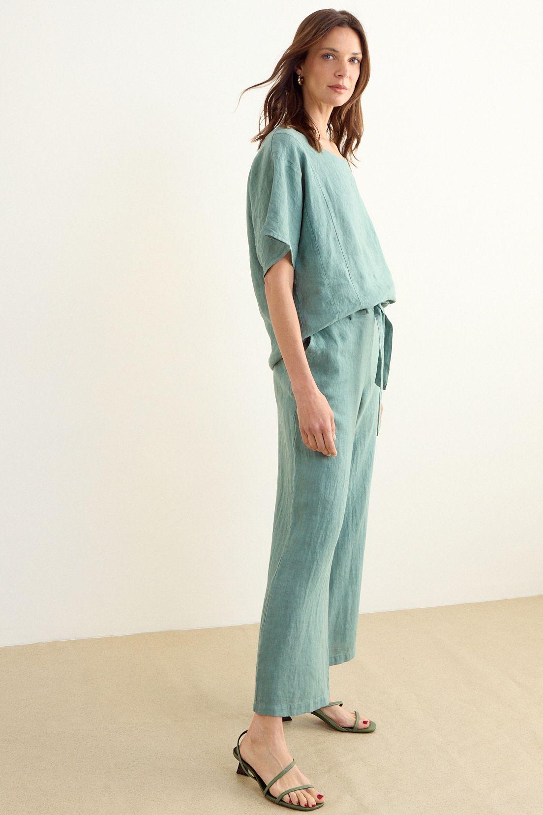 Blusa Lisa Verde Musgo Ma Griffe 14002225301107-4