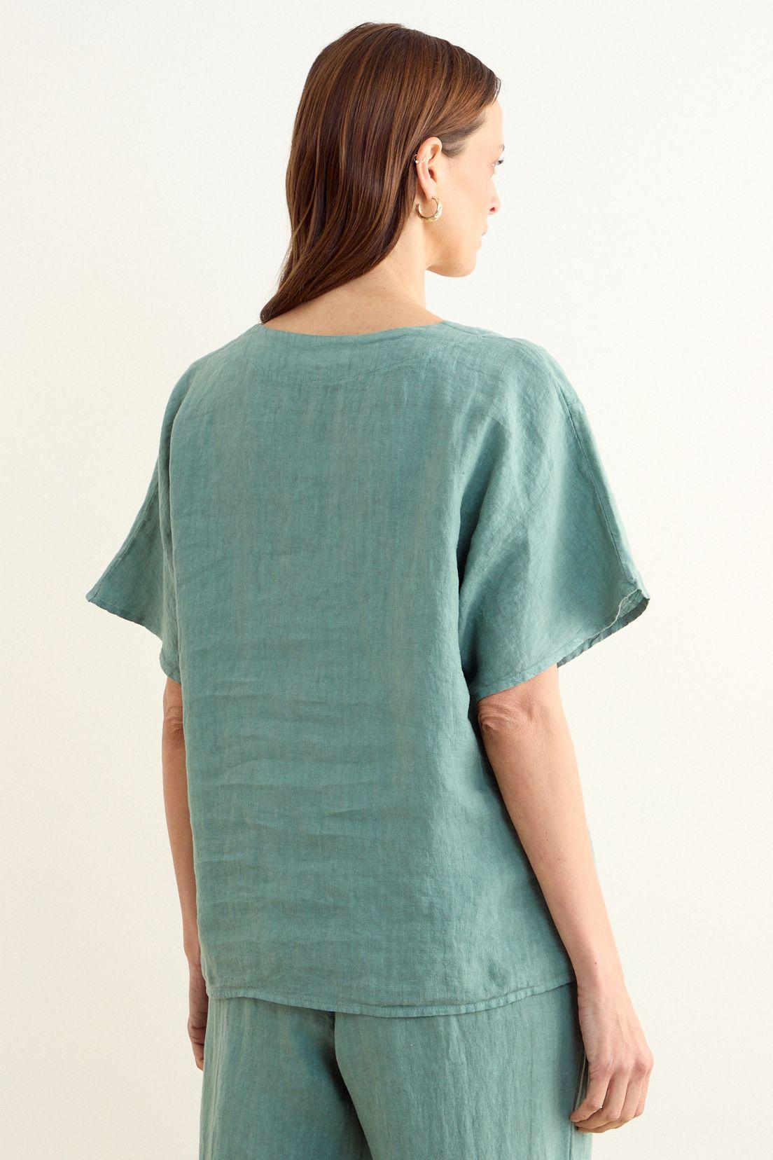 Blusa Lisa Verde Musgo Ma Griffe 14002225301107-1