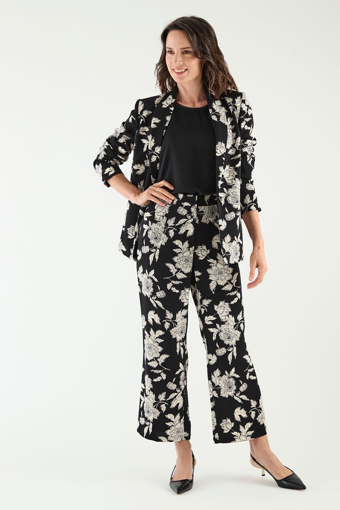 Blazer Estampado Negro Ma Griffe 16102125050102-0